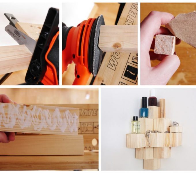 diy comment fabriquer une étagère d'angle en bois