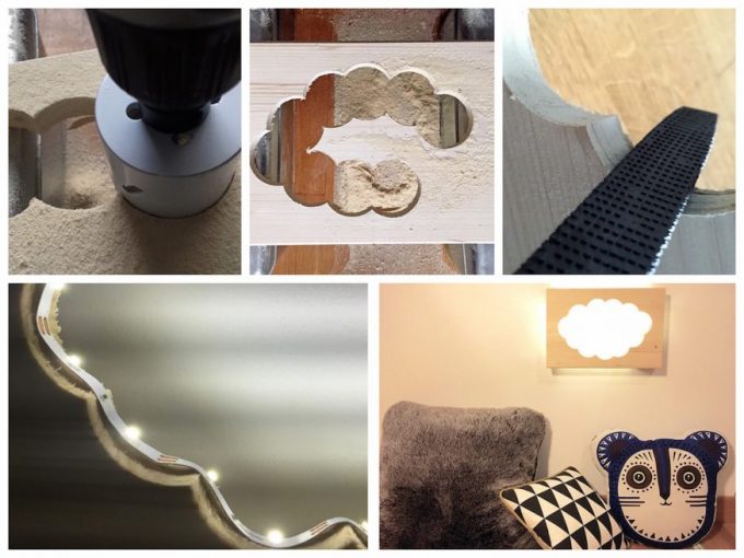 lampe bébé nuage diy