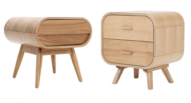 table de chevet ronde bois chère