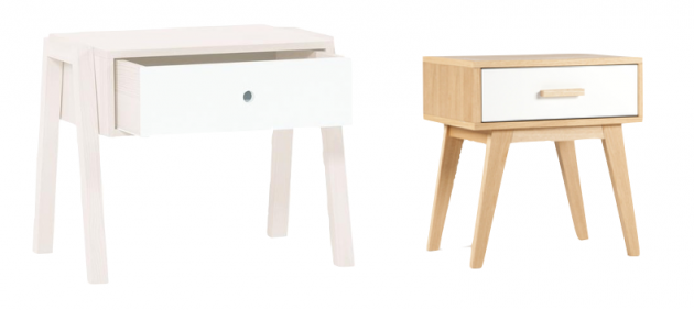 même table de nuit en moins chère fifties