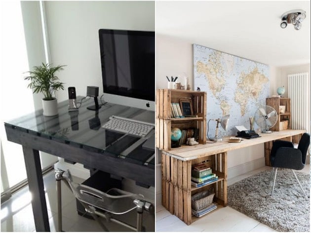 idee deco palette diy bureau