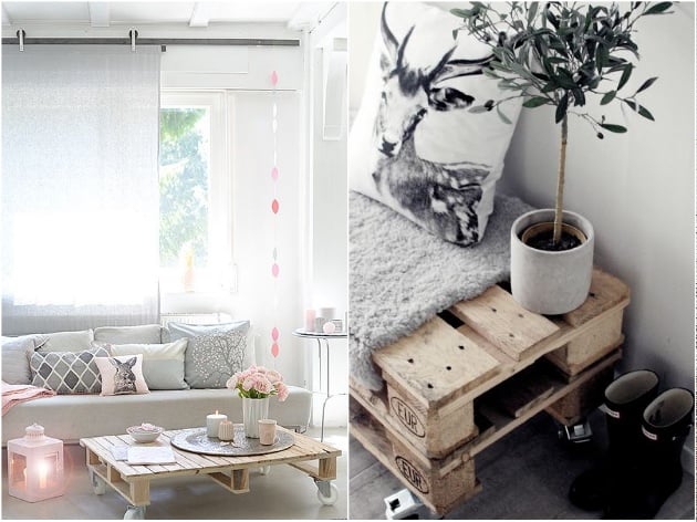 table basse diy palette en bois deco recup