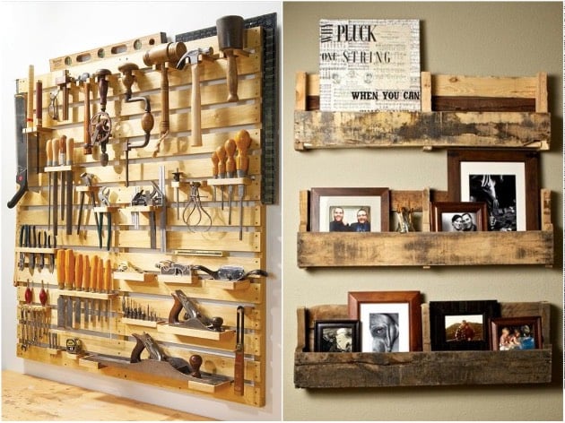 palette déco récup bois étagere