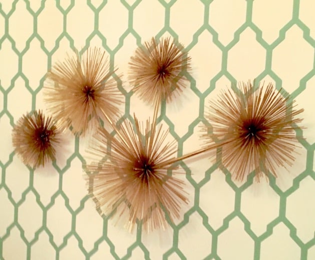 detail art deco mur appartement red