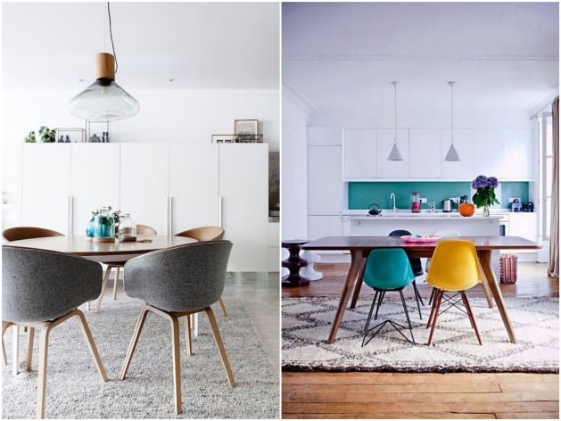 tapis taille salle à manger