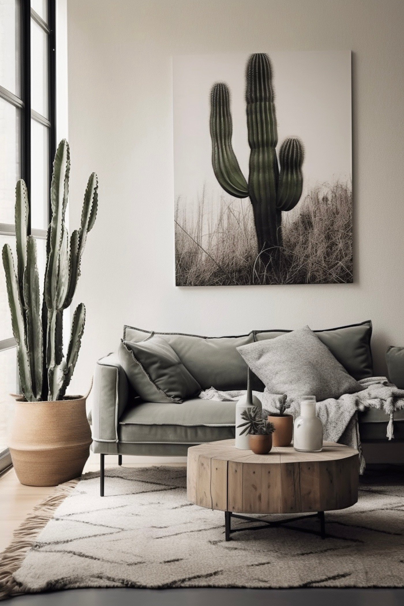 choisir plante d'intérieur conseil cactus salon boho chic