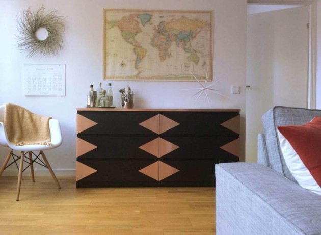 repeindre personnaliser meuble ikea commode malm