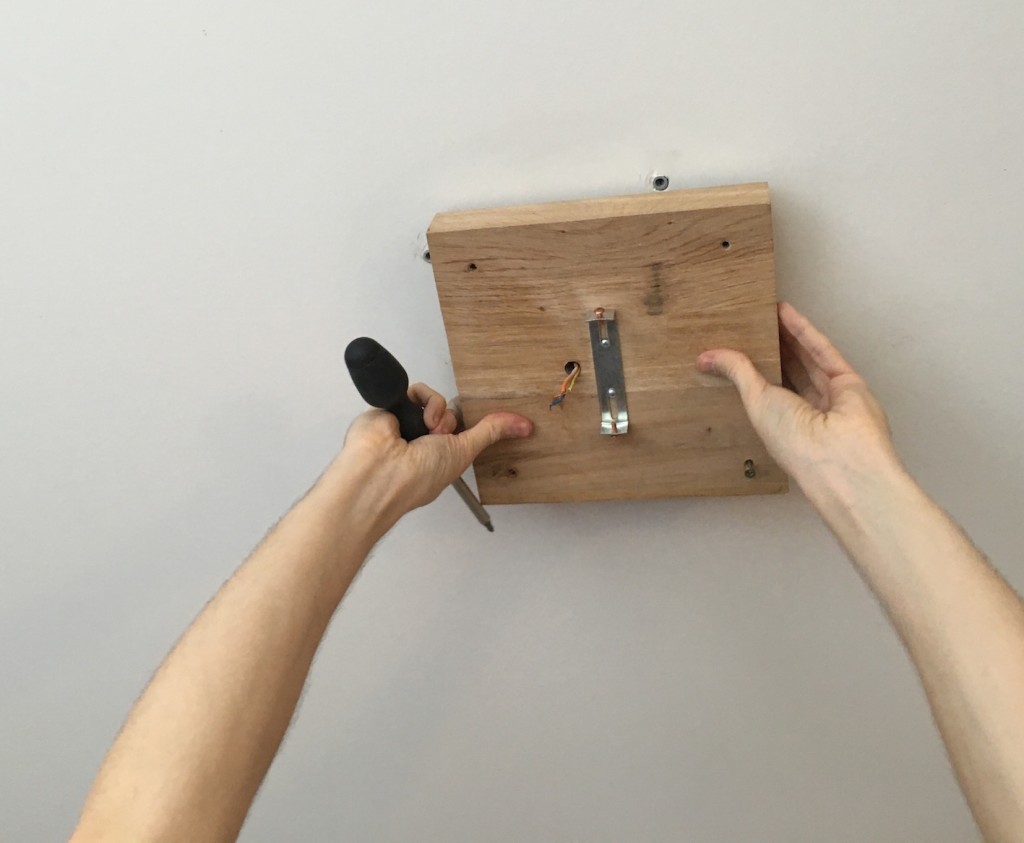 fabriquer un cache fil couvercle plafonnier