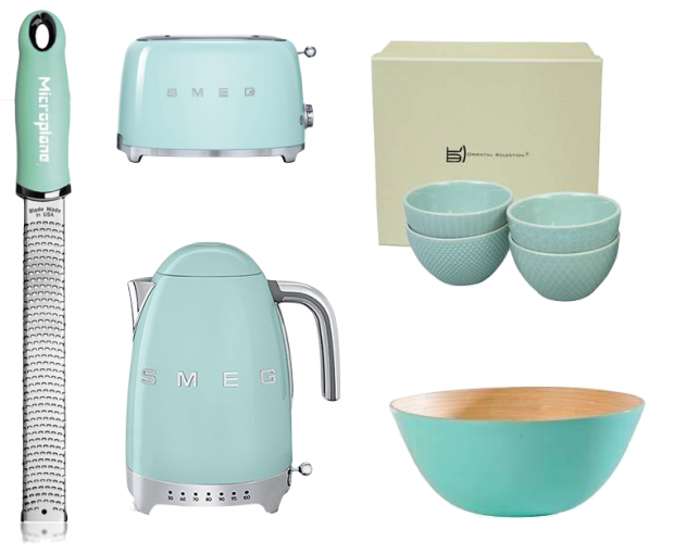 déco Cuisine verte céladon