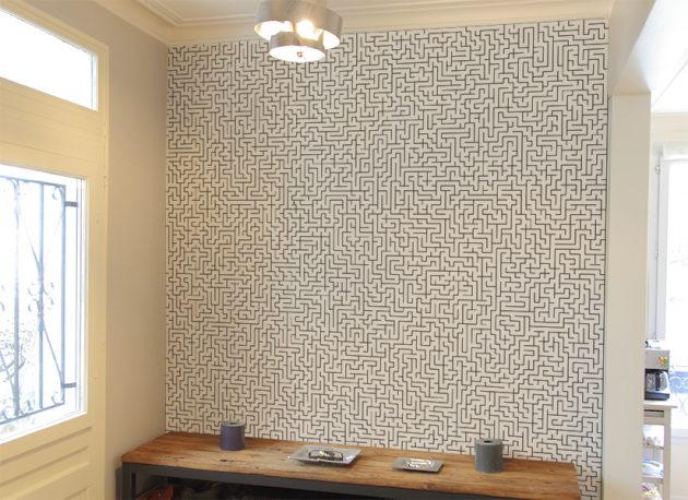 papier peint a dessiner noir et blanc