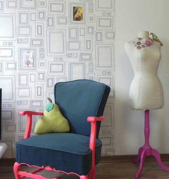 papier peint cadres photo noir et blanc Papier peint à colorier