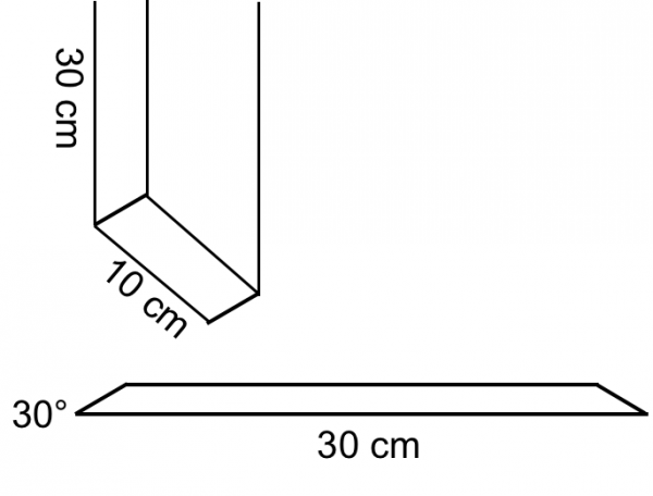 étagere triangulaire diy