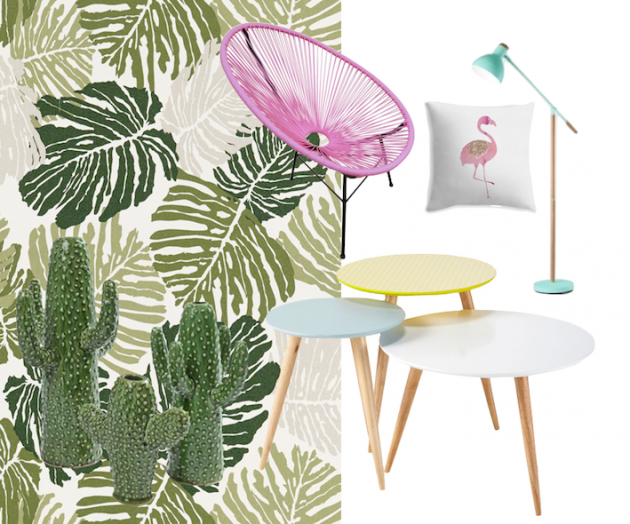 4MURS mur papier peint tropical jungle monstera