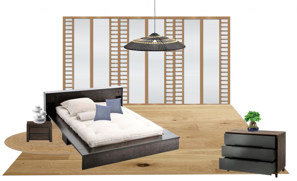 chambre japonaise japonisante 2d