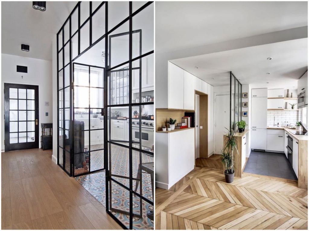 cuisine verrière métallique industrielle