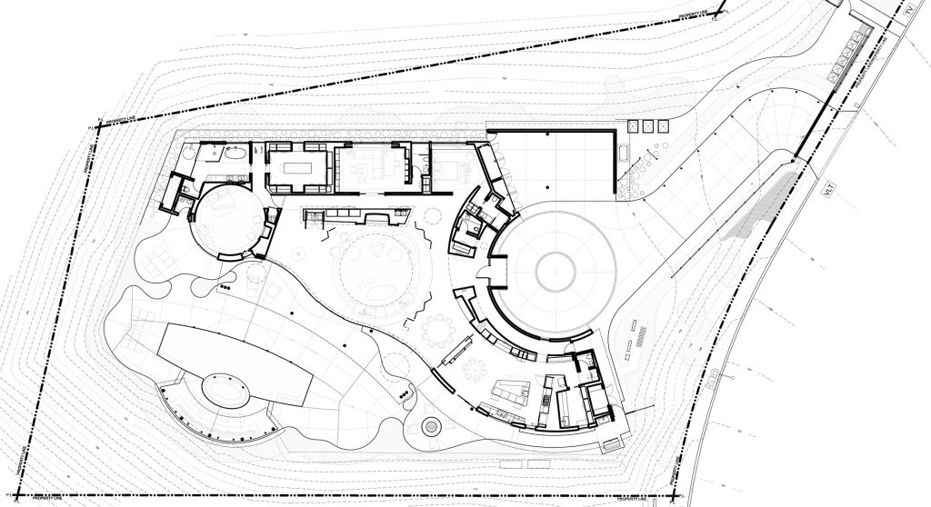 Une maison ronde par Dennis Gibbens Architects Berverly Hills
