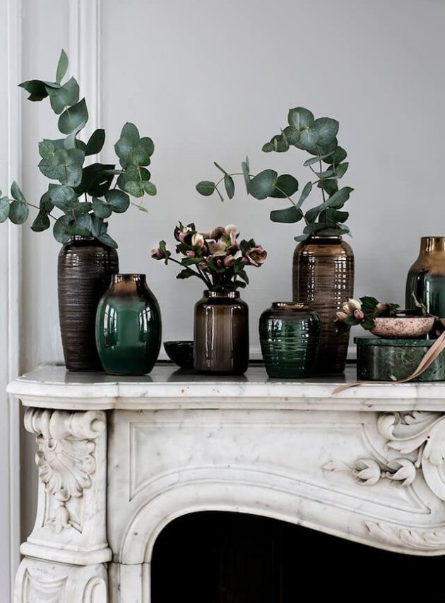 cheminée appartement eucalytpus blog déco clemaroundthecorner