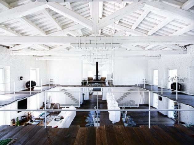 ancienne usine transformée en maison loft