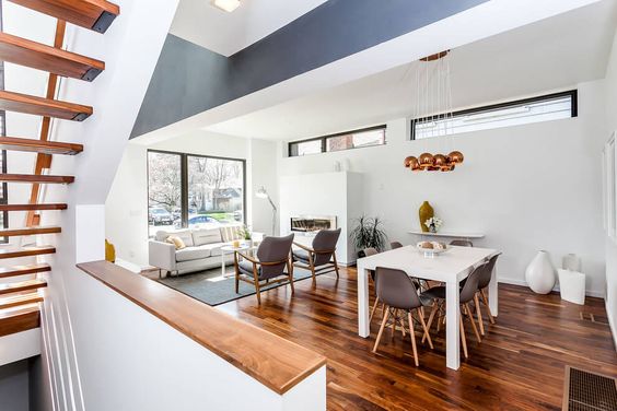 maison contemporaine au canada deco intérieur