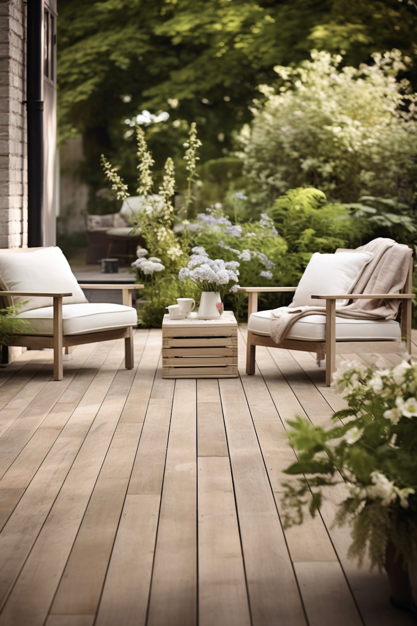 fabriquer table basse extérieur chutes tasseaux