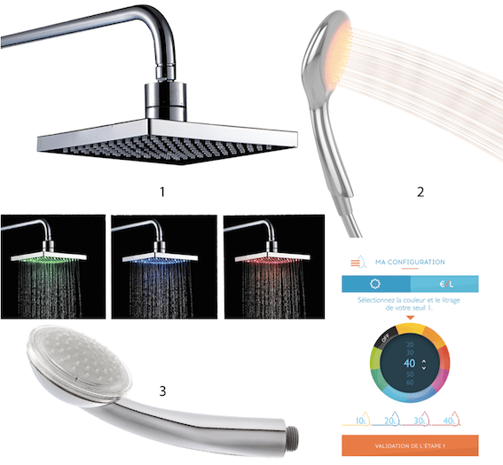 produit connectée salle de bain éducation enfant consommation sécurité pommeau robinet intelligent