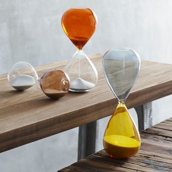 Le sablier dans la déco