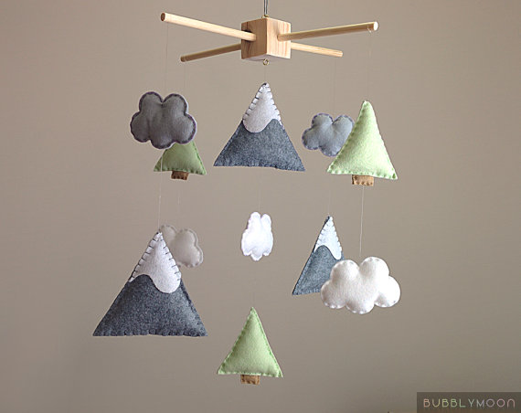 mobile enfants diy sapin