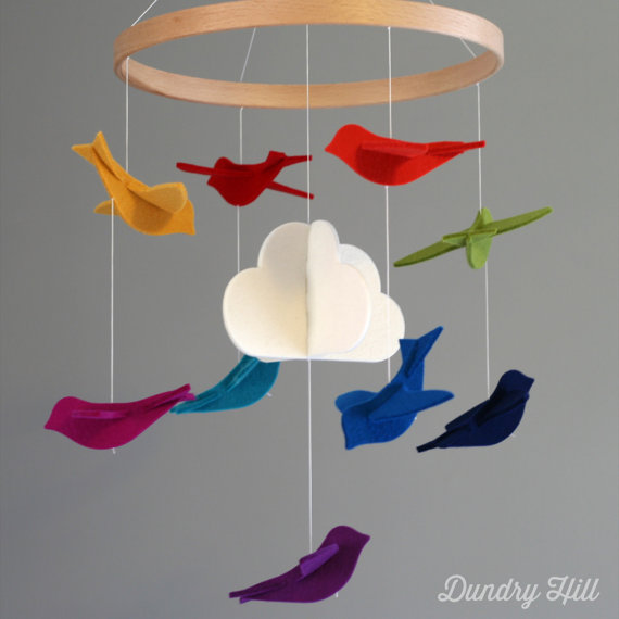 mobile enfants diy oiseau