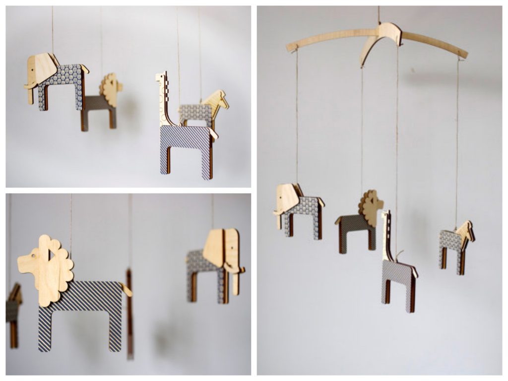 mobile enfants diy savane