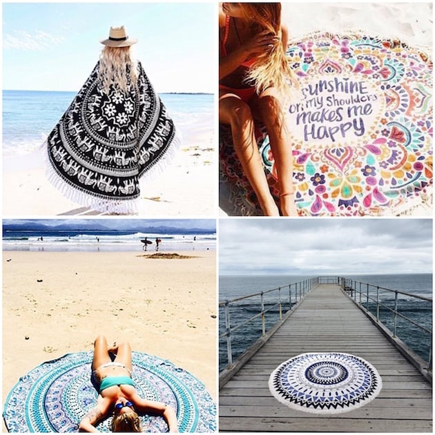 serviette de plage amazon ronde