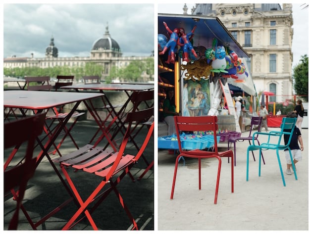 balcon parisien bien décoré et équipé Fermob
