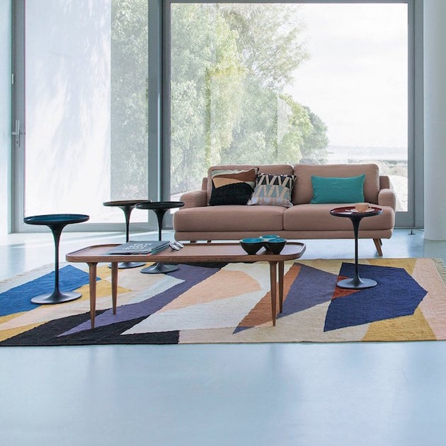 tapis graphique berbere deco salon