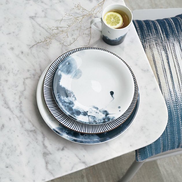 ampm 2017 assiette effet encre