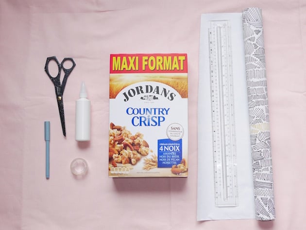 Semaine du papier peint DIY organiseur de bureau