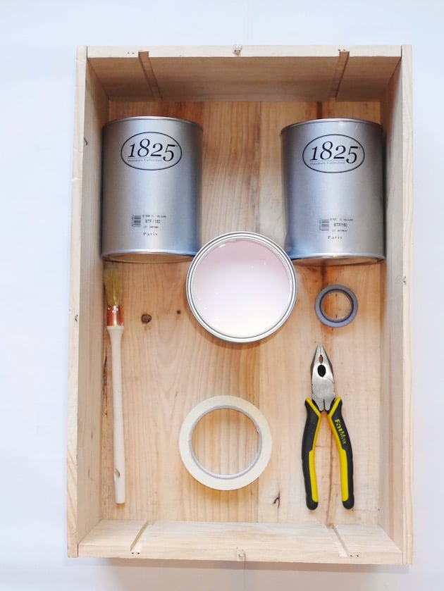 Deco caisse a vin table de nuit DIY Clem Around The Corner