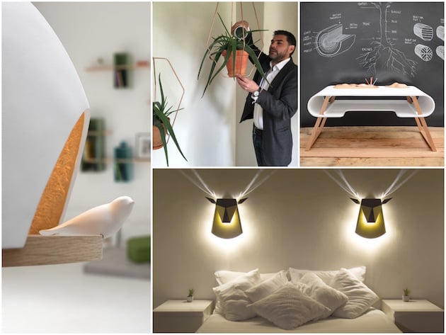 compagnie design francais lampe applique cerf