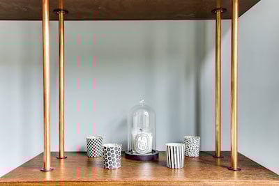 bibliotheque diy tube de cuivre et bois à fabriquer soi même