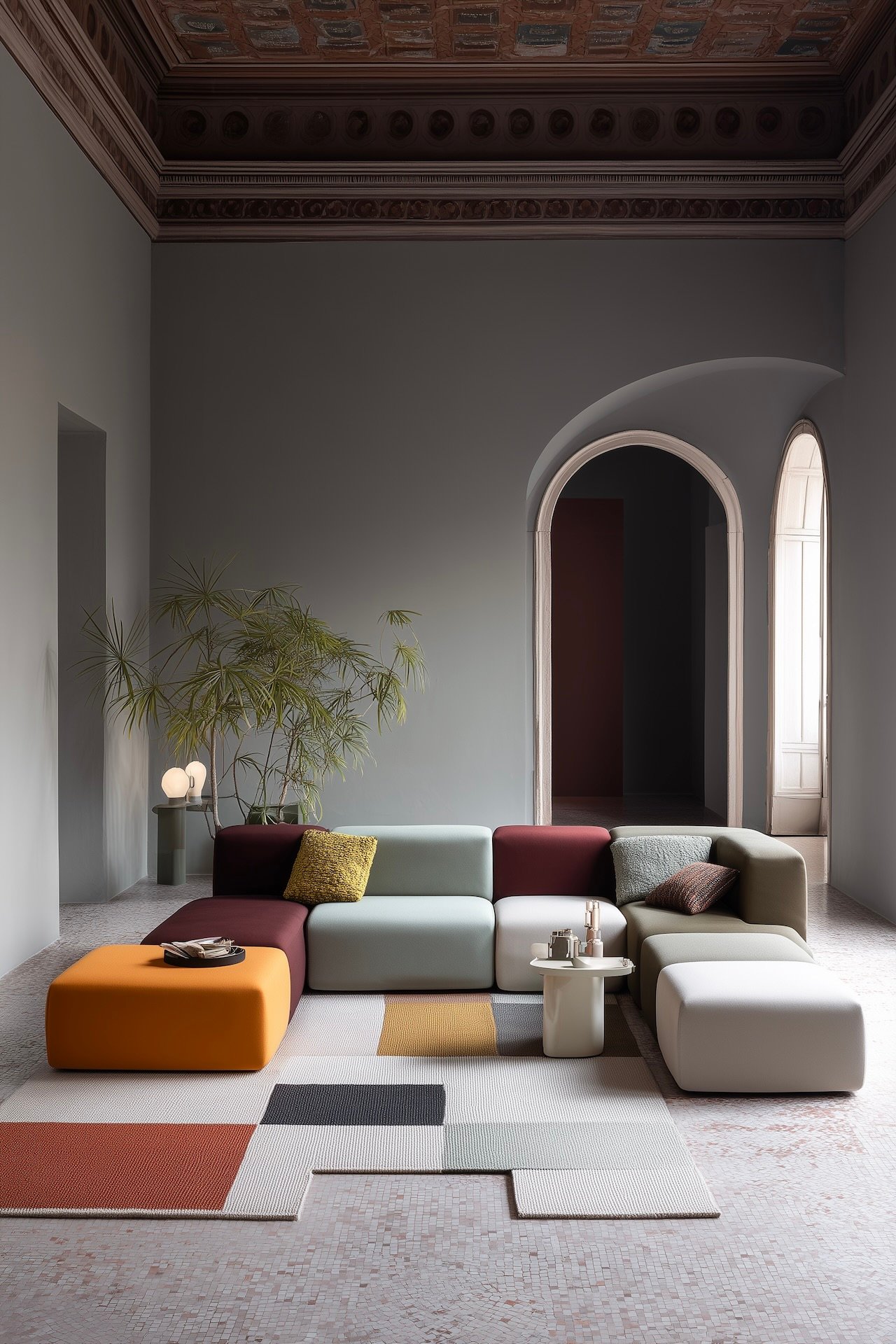 cubit meuble modulable my mito canapé multicolore