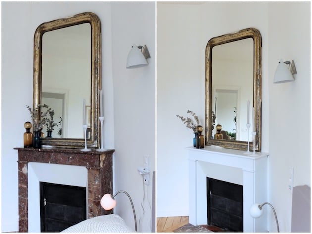 Repeindre une cheminée en marbre, en brique