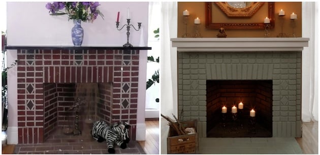 Repeindre une cheminée en marbre, en brique