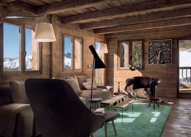 ferme de montagne transformee en chalet moderne