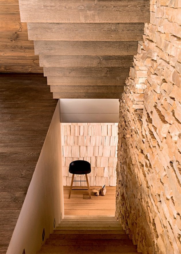 ferme de montagne transformee en chalet moderne