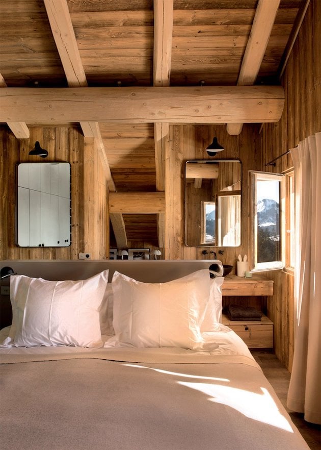 ferme de montagne transformee en chalet moderne