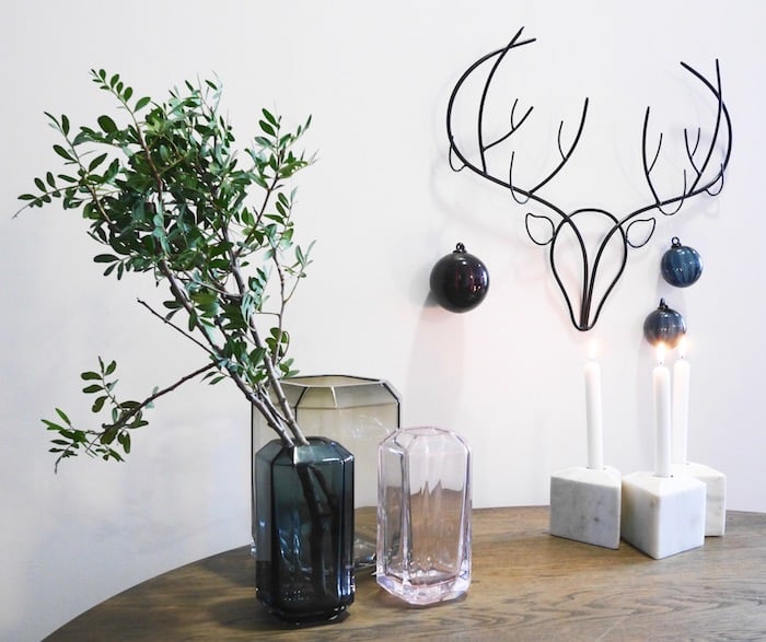 Table Noel bleu et or ClemAroundTheCorner.com