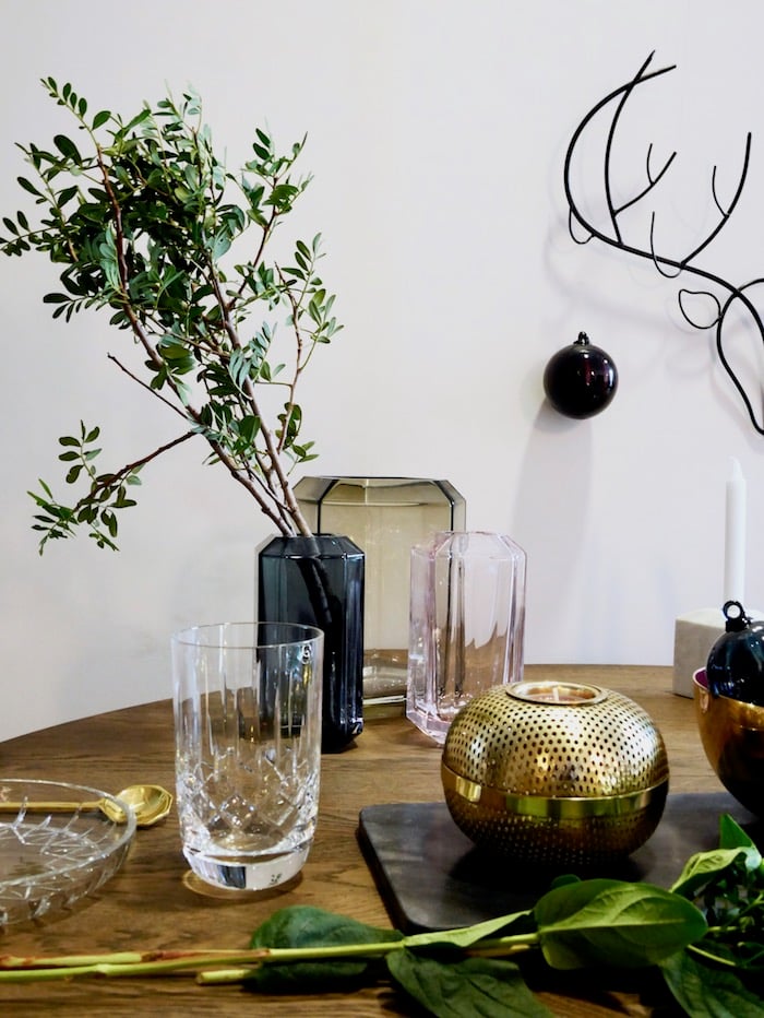 Table Noel bleu et or ClemAroundTheCorner.com