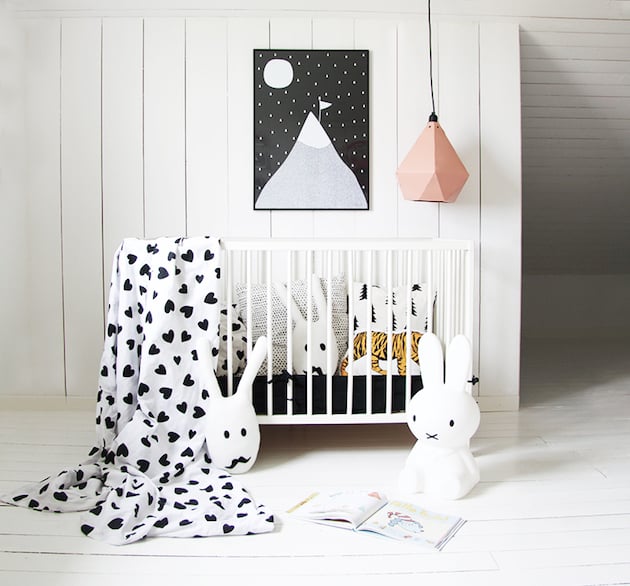 chambre 1er noel de bébé lampe lapin miffy