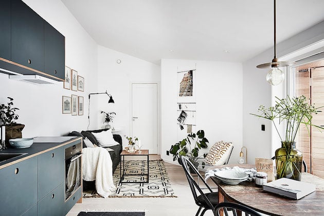 Visite deco petit appartement en longueur style nordique