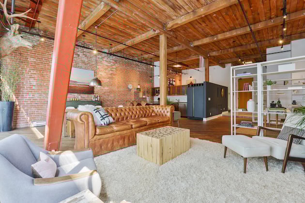 loft murs en briquettes décoration intérieure