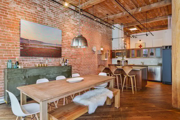 loft murs en briquettes décoration intérieure