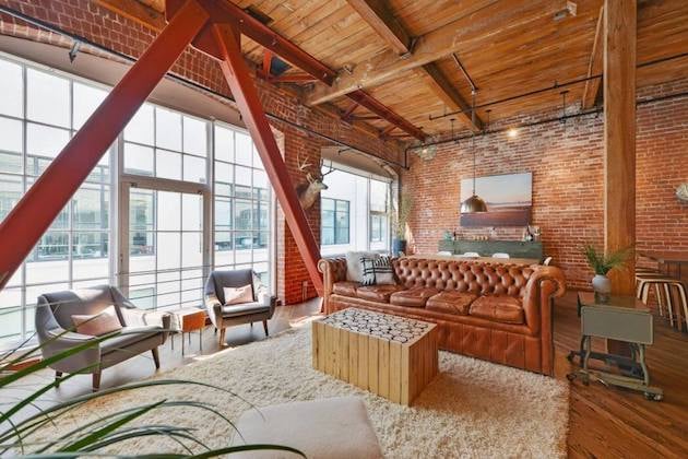 loft murs en briquettes décoration intérieure